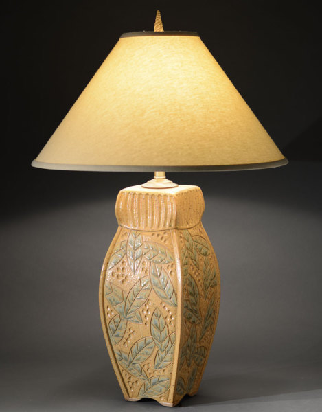 Gold 4 Sided Lamp