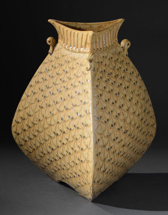 Gold Bulbous Vase